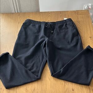 Zara Men's easy care jogger waist pants navy blue